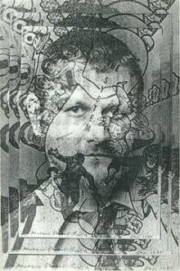 Agent of Chaos - mixed media collage.
