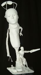 On the Road - mixed media sculpture.