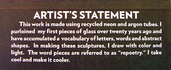 Jeffry Chiplis Butler Institute of American Art Neon Works in the 21st Century