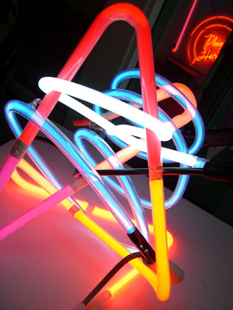 chiplis recent neon sculpture