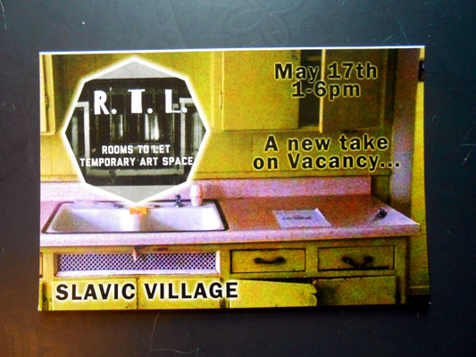 9 artist Rooms To Let house installation, Slavic Village, 2014