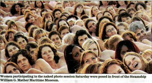 spencer tunick cleveland nude shoot 6.26.2004